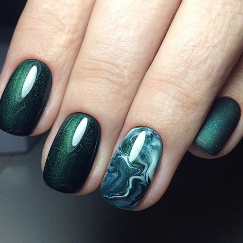 Green Nails:Olive Green,Mint,Lime Shades | NAILSPIRATION