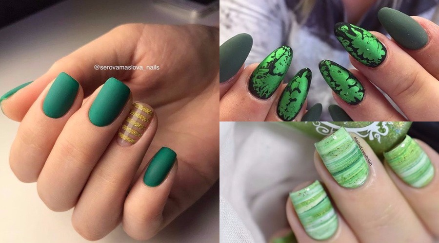 Green Nails:Olive Green,Mint,Lime Shades | Nailspiration.com