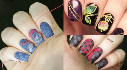 Denim Nails, Jeans Nails or Nails with Thread: A New Trend on Instagram