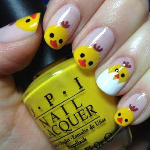 cute-easter-nails-with-chickens