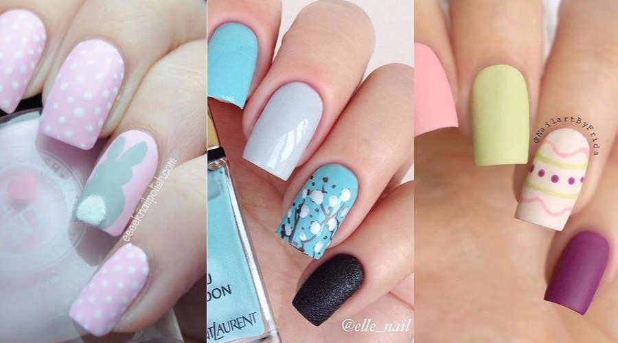 10. Easter Nail Designs with Stickers - wide 3
