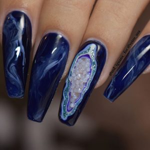 strange geode nails