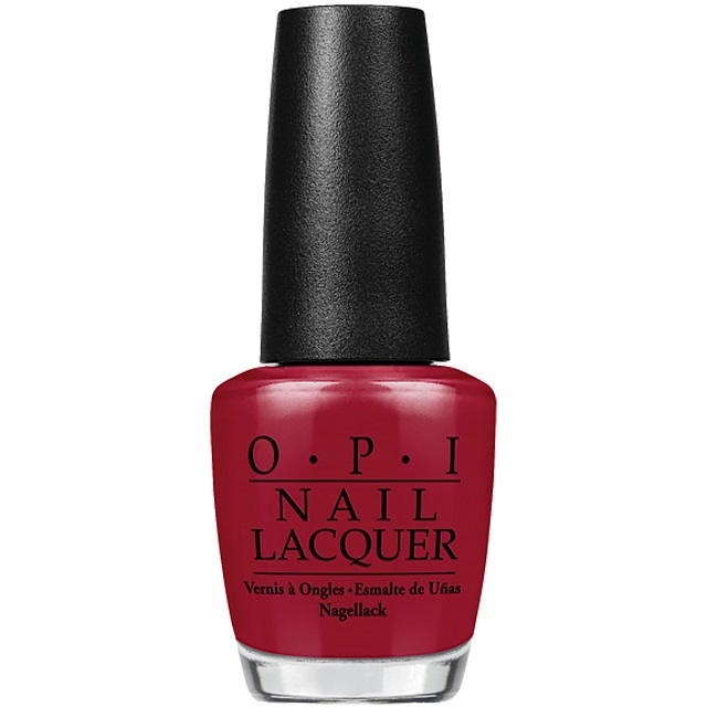 OPI Malaga wine red nail polish