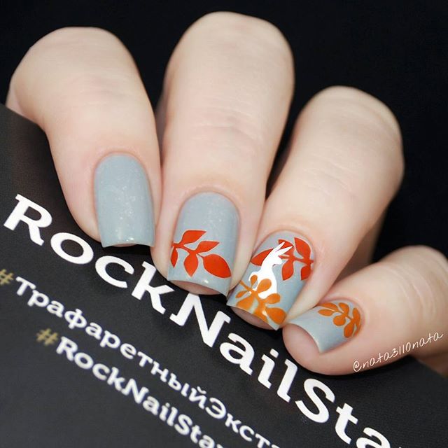 gray-and-orange0autumn-leaves-nail-design-nata3110nata 2