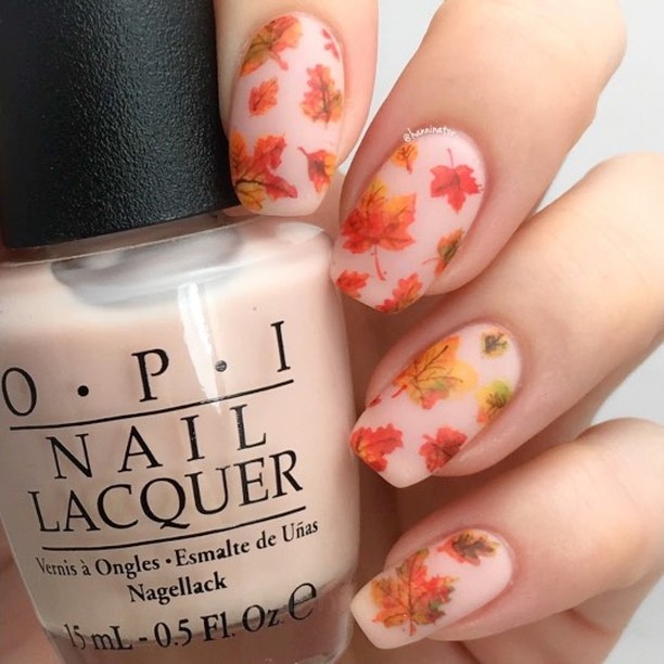 35 Best Fall Leaves Nail Art Ideas & Leaves Nail Designs for Autumn 2024