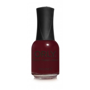 orly just bitten nail polish wine red