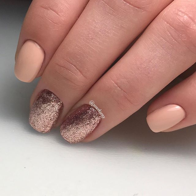 rose gold hygge nails