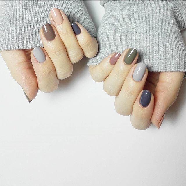 grey hygge nails