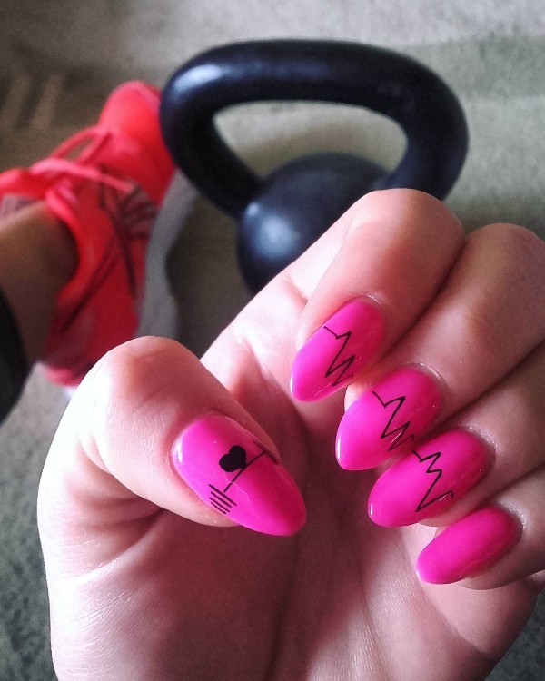 bright-pink-gym-nails-heartbeat