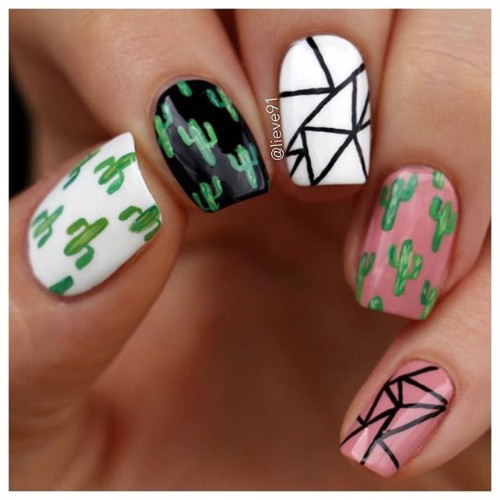 fun-cactus-nails-for-coachella