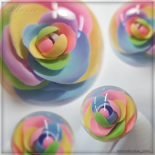 candy ball colorful roses