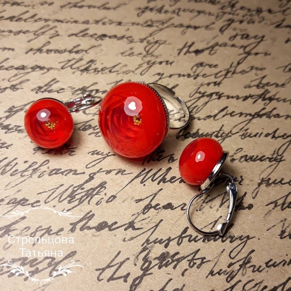 candy ball earrings