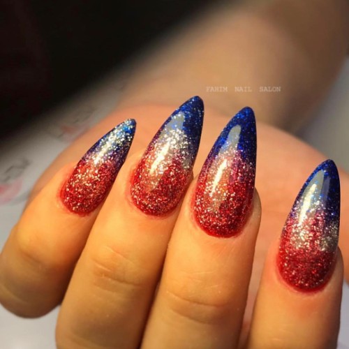 glitter-ombre-patriotic-nails