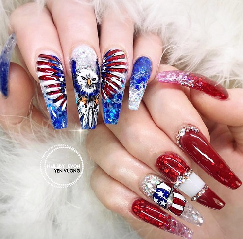 American-eagle-nail-design
