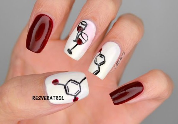 wine-molecule-nail-design