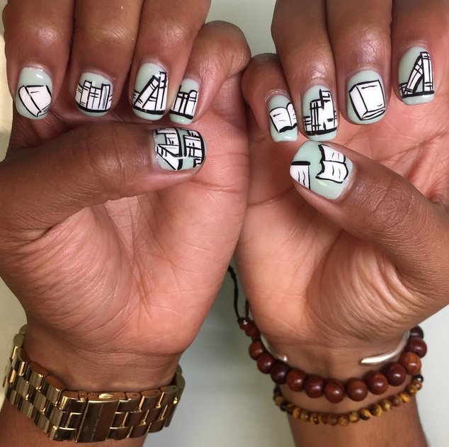 nails-with-books-for-school