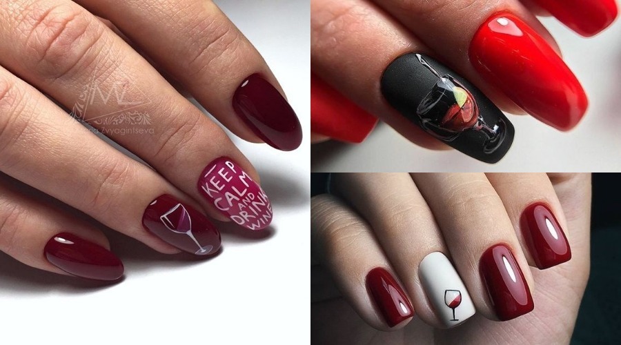 Wine-inspired nail designs for 2024 - wide 7