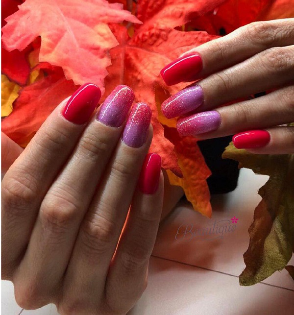 squoval-fall-ombre-nails-pink-and-red
