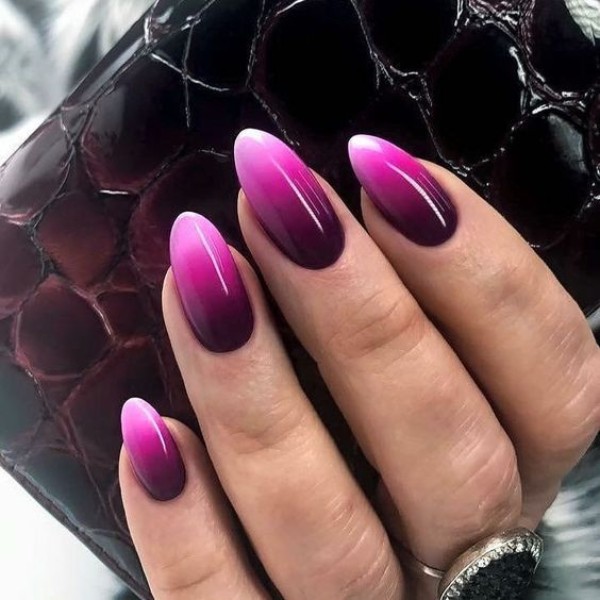 fall purple nails