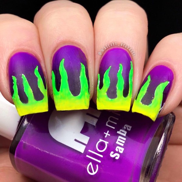 Green-Flame-Nails