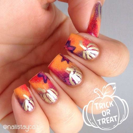 gold-pumpkins-on-nails