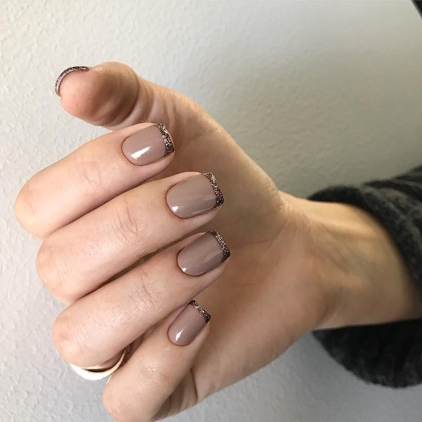 coffee-colored-french-nail-design