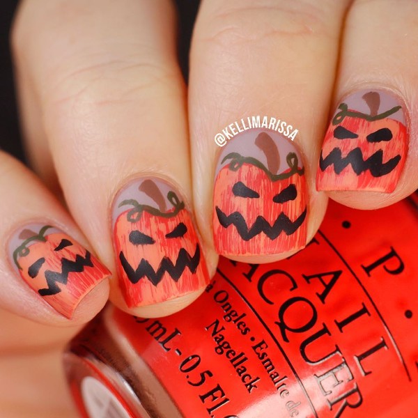 pumpkin-halloween-nails