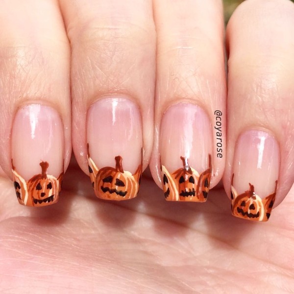 pumpkin-nail-art