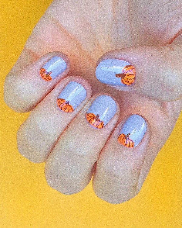 30 Cutest Ideas of Pumpkin Nail Arts and Designs for 2024