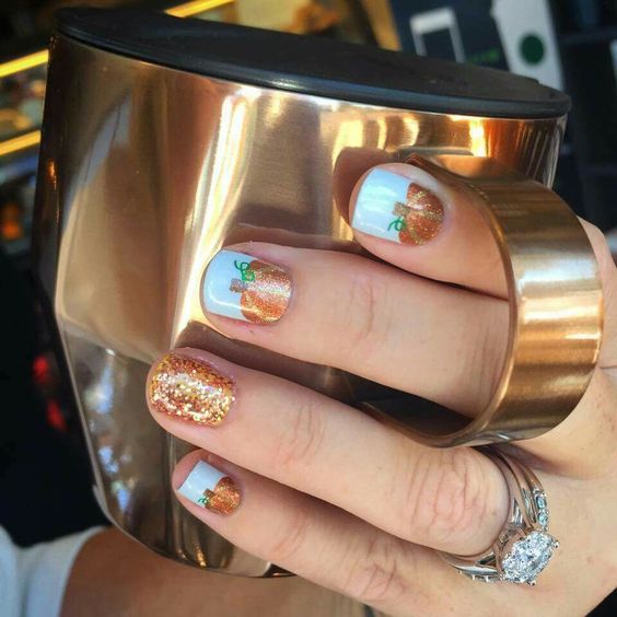 shimmering-pumpkin-nails