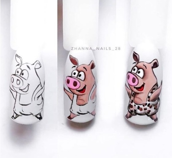 beautiful-pig-nail-art