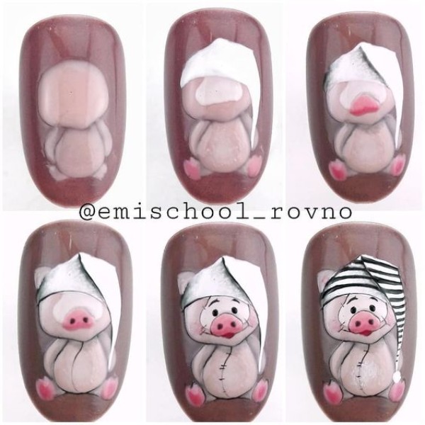 cute-pig-nails-tutorial