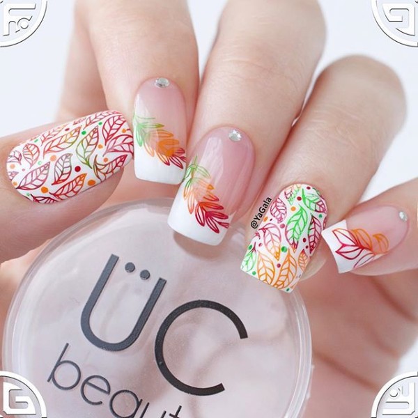 fall-french-nail-design