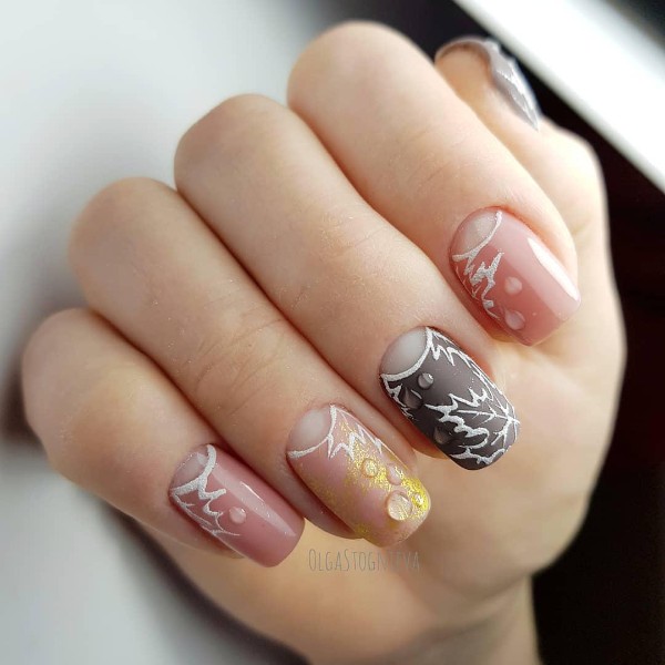 fall-leaves-nail-design-with-rain-drops