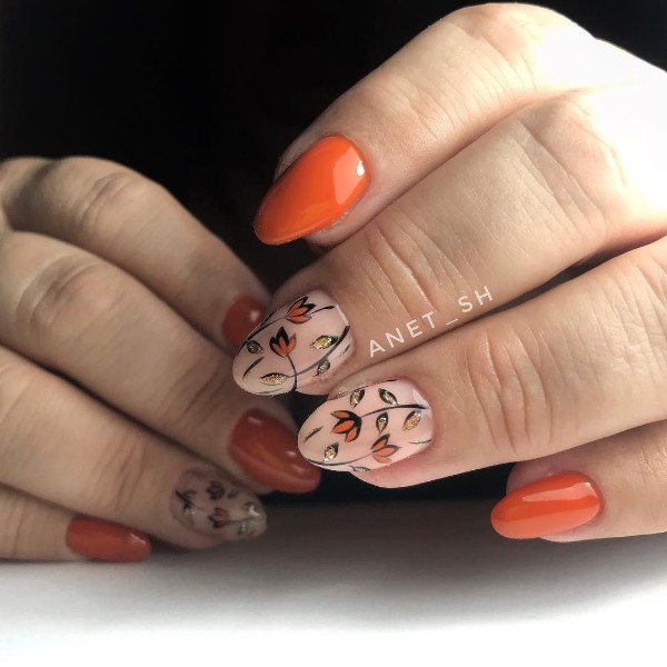 orange-fall-manicure