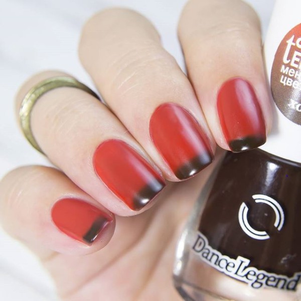 orange-fall-nails-with-brown-french-tips