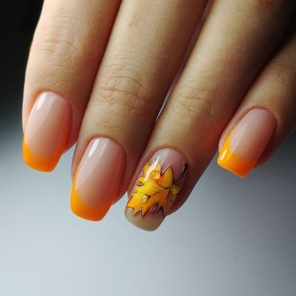 orange-french-fall-nails