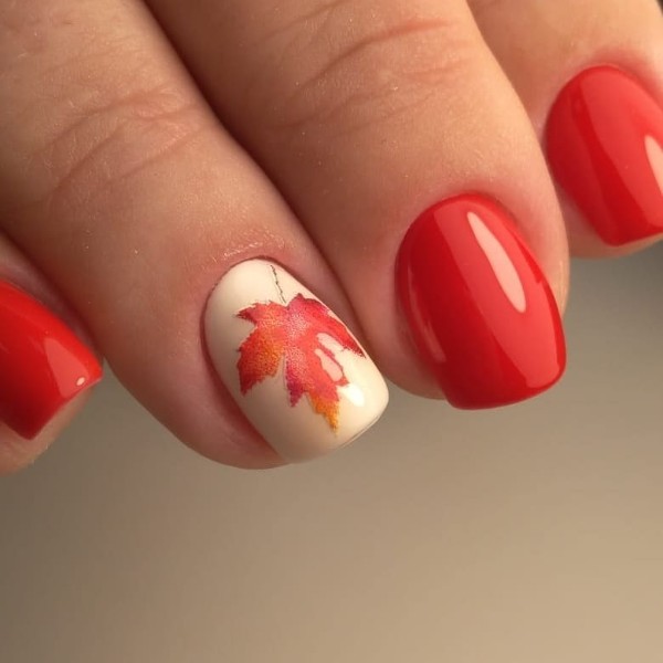 autumn nail ideas short