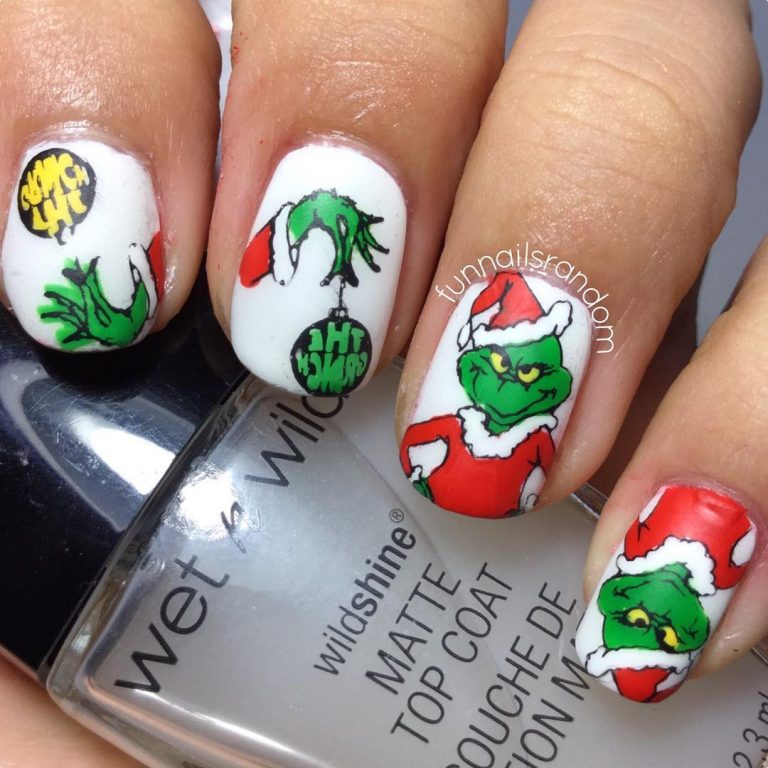 30 Newest Ideas of Grinch Nails for Christmas 2024