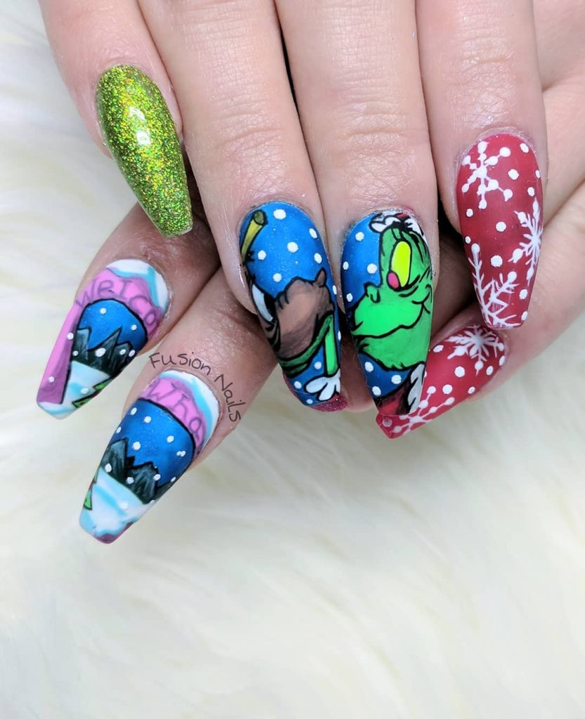 grinch nails