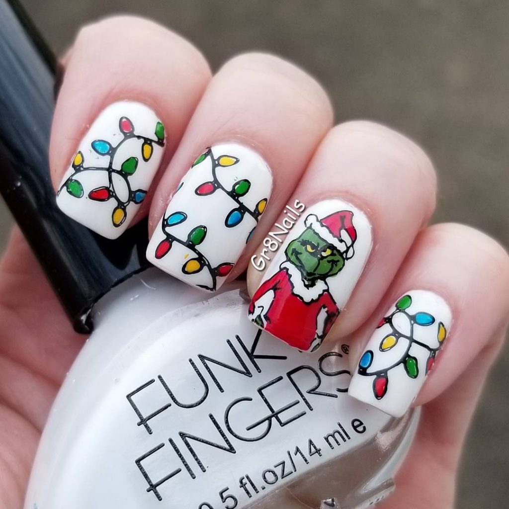 30 Newest Ideas of Grinch Nails for Christmas 2021