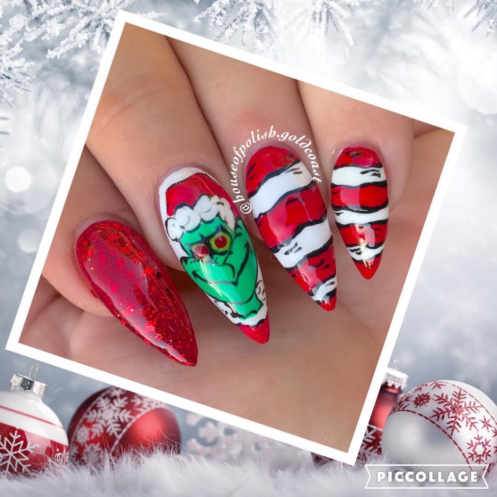 grinch nails