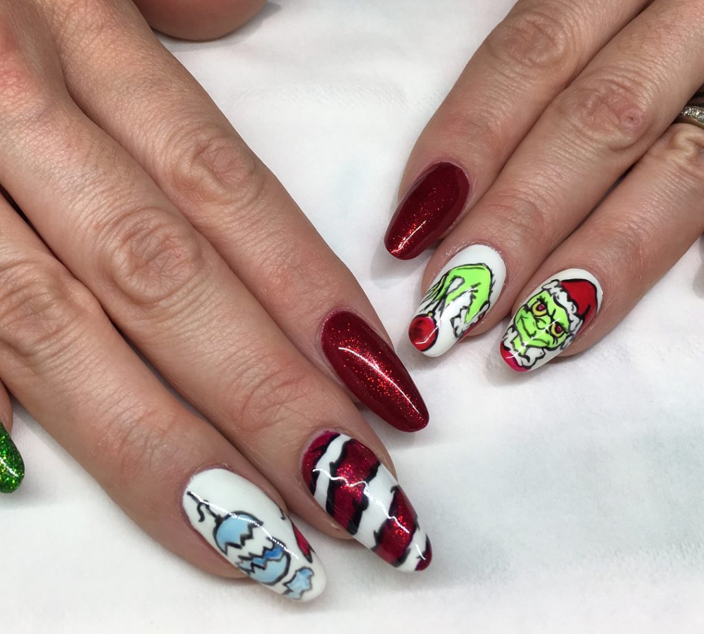 grinch nails