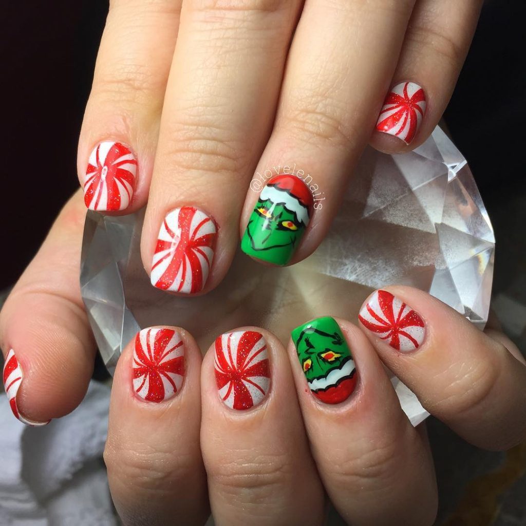 grinch nails