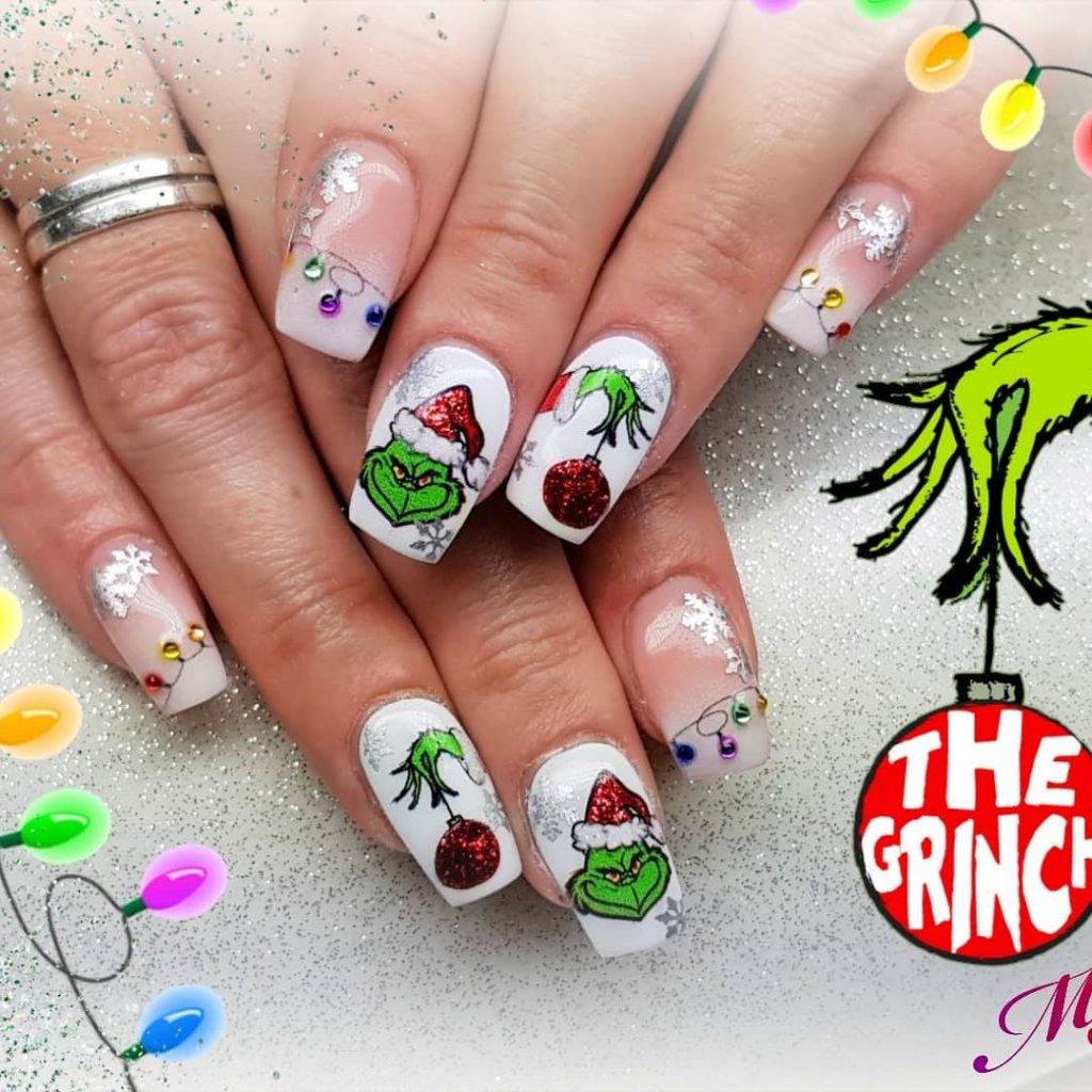 30 Newest Ideas of Grinch Nails for Christmas 2021