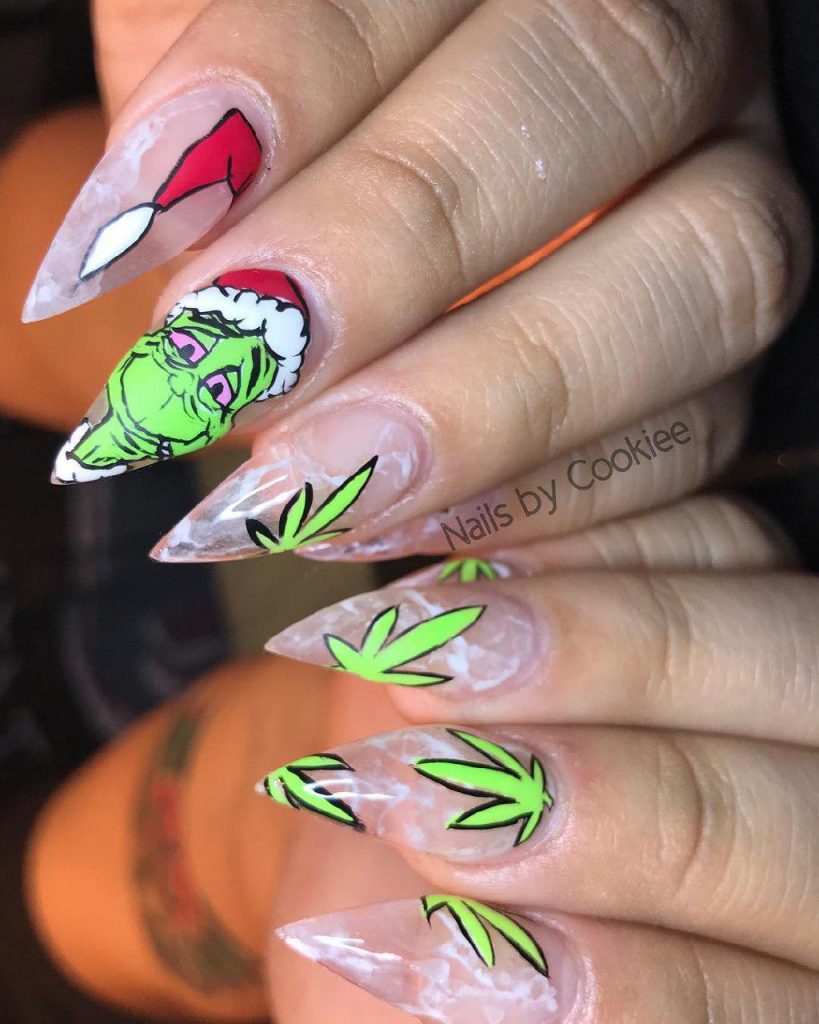 grinch nails