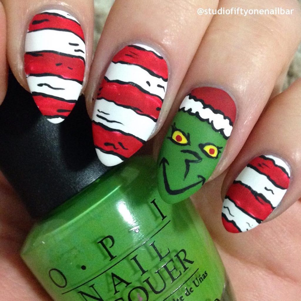 grinch nails