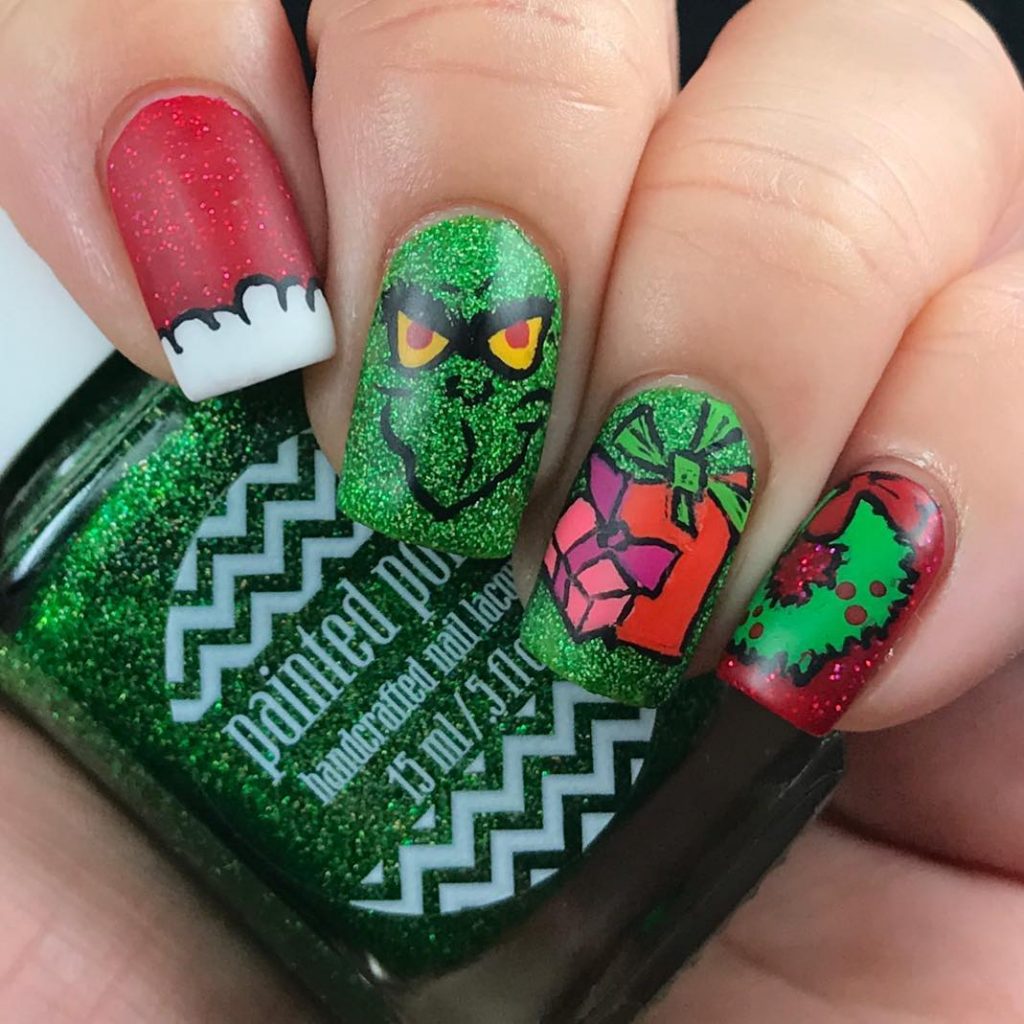 grinch nails