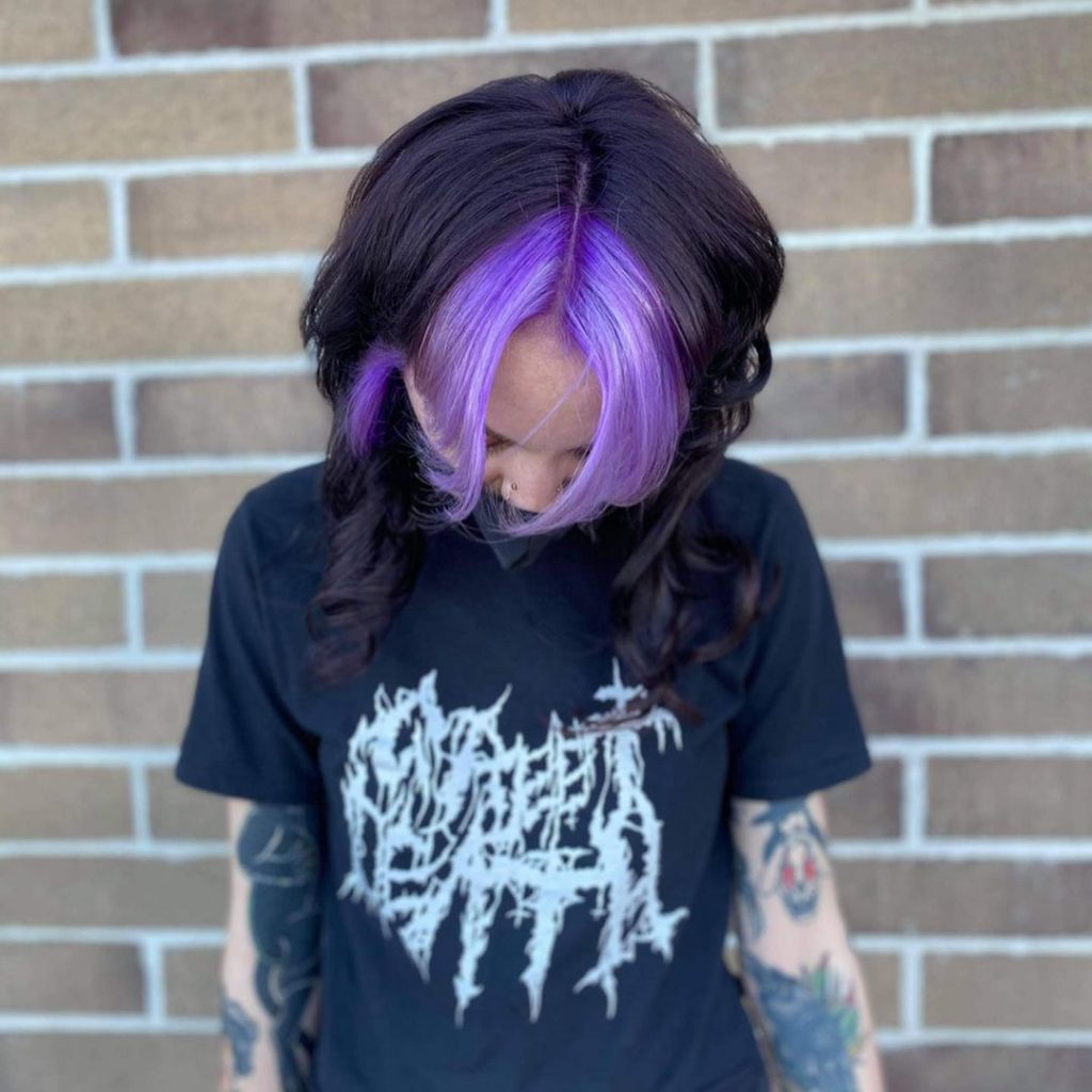 Purple hair Color for Young Girls