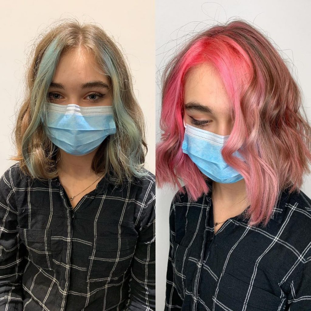 Pink Front Highlights for Young Ladies